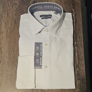 NWT Geoffrey Beene Classic White Dress Shirt